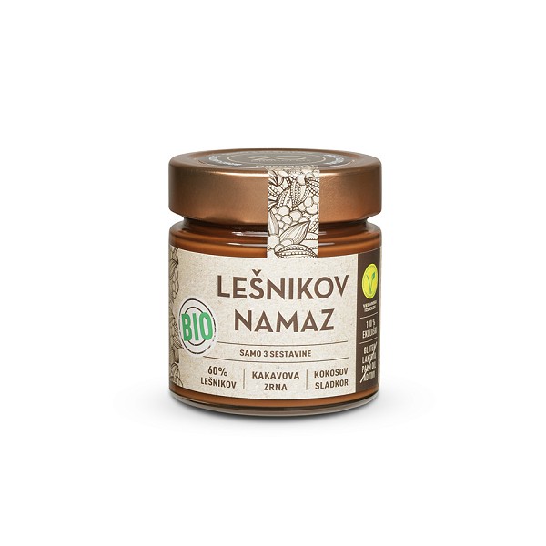 20 Chocolate, bio lešnikov namaz s čokolado
